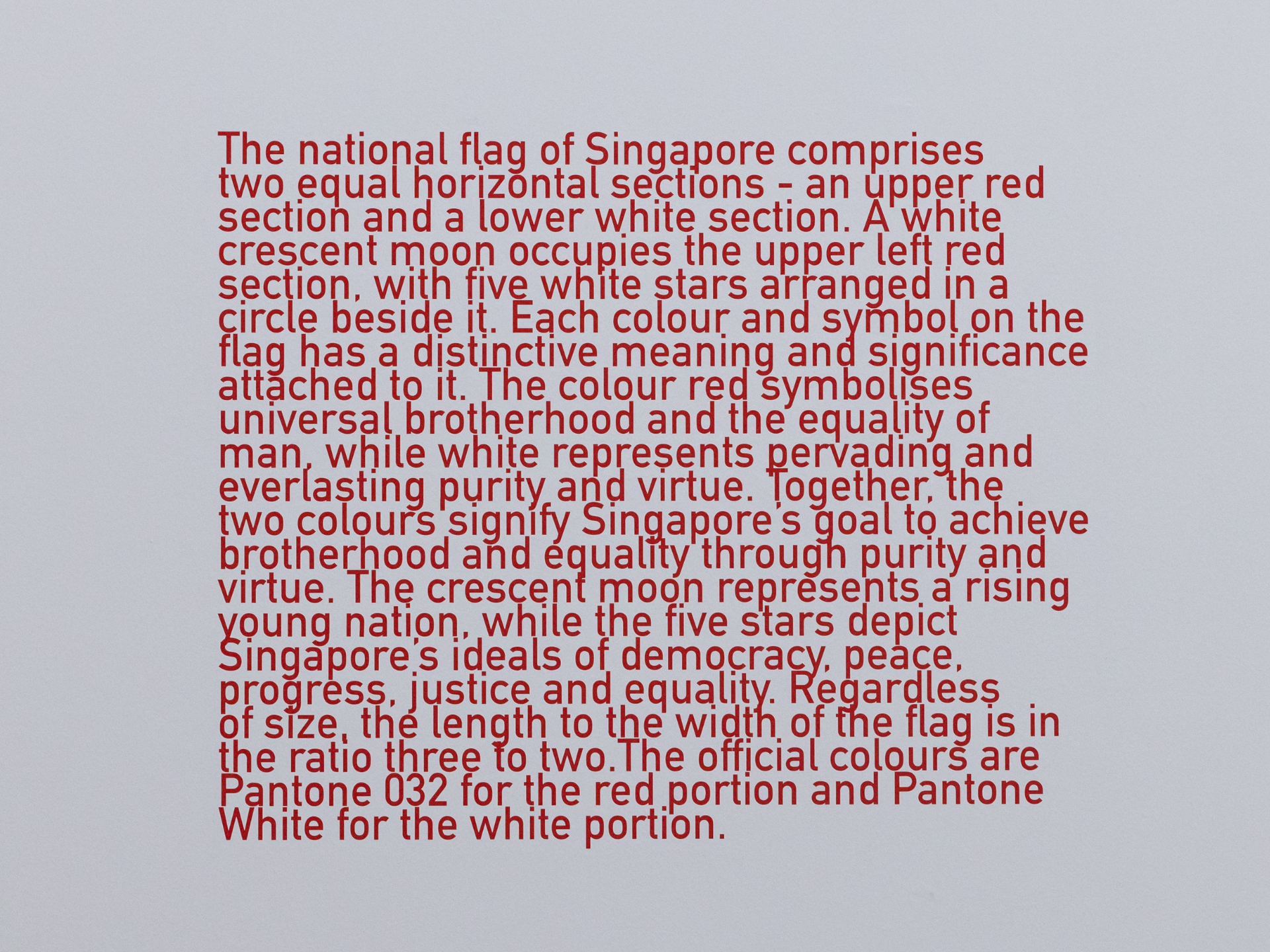 The Singapore Flag 