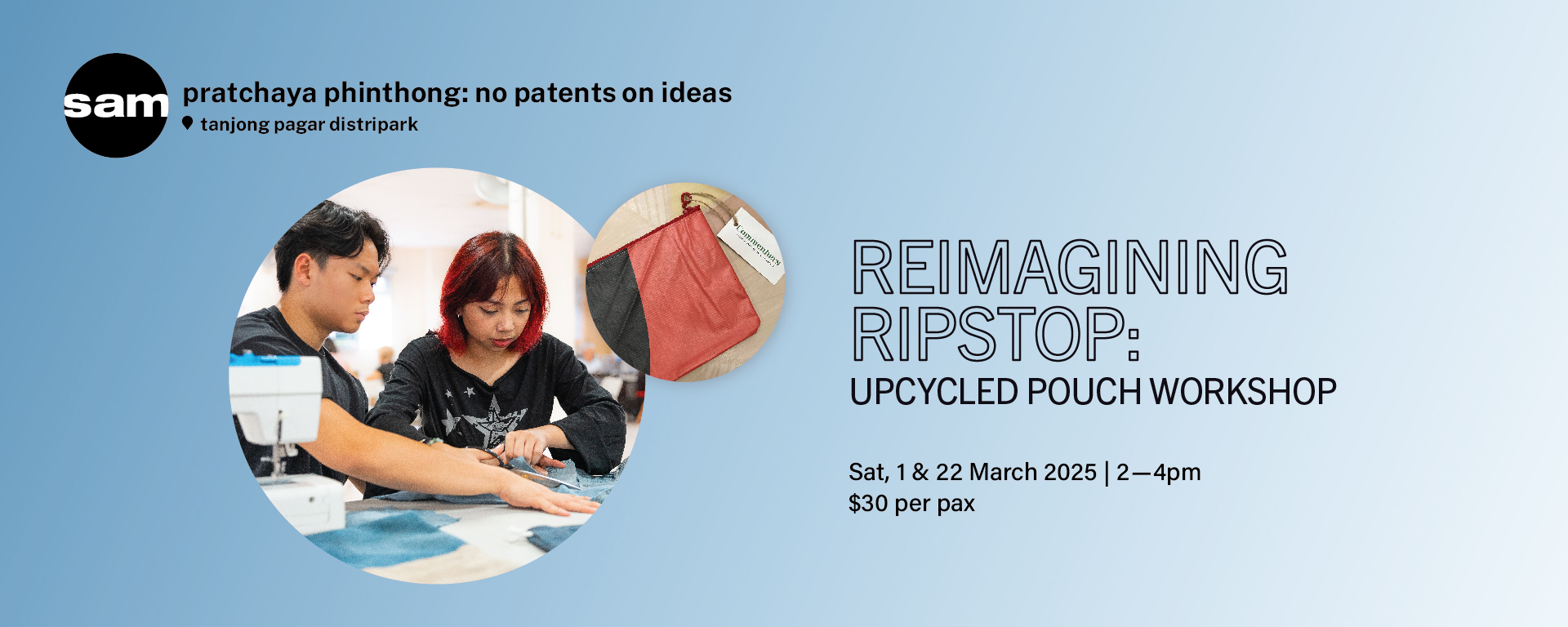 Reimagining Ripstop: Upcycled Pouch Workshop 