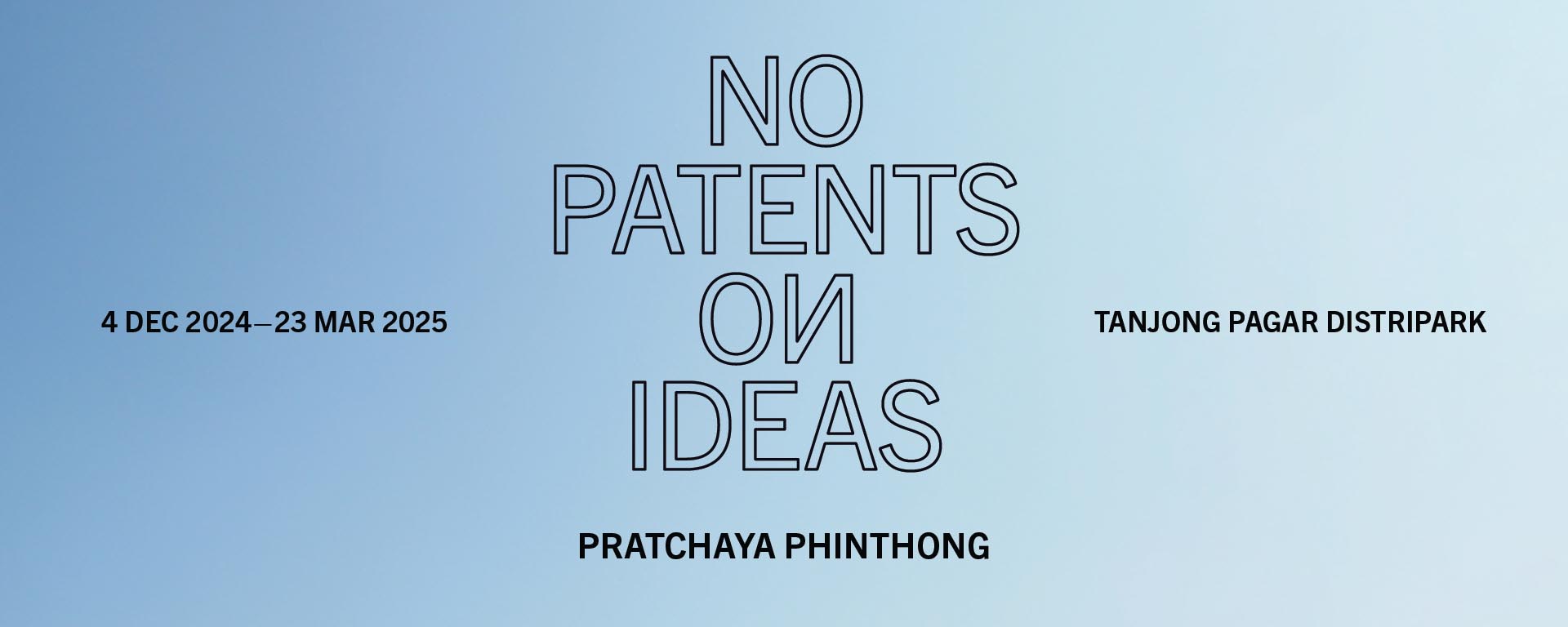 Pratchaya Phinthong: No Patents on Ideas