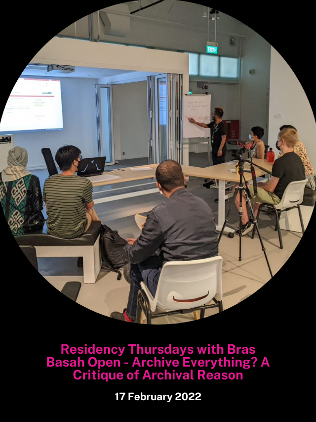 Residency Thursday with Bras Basah Open