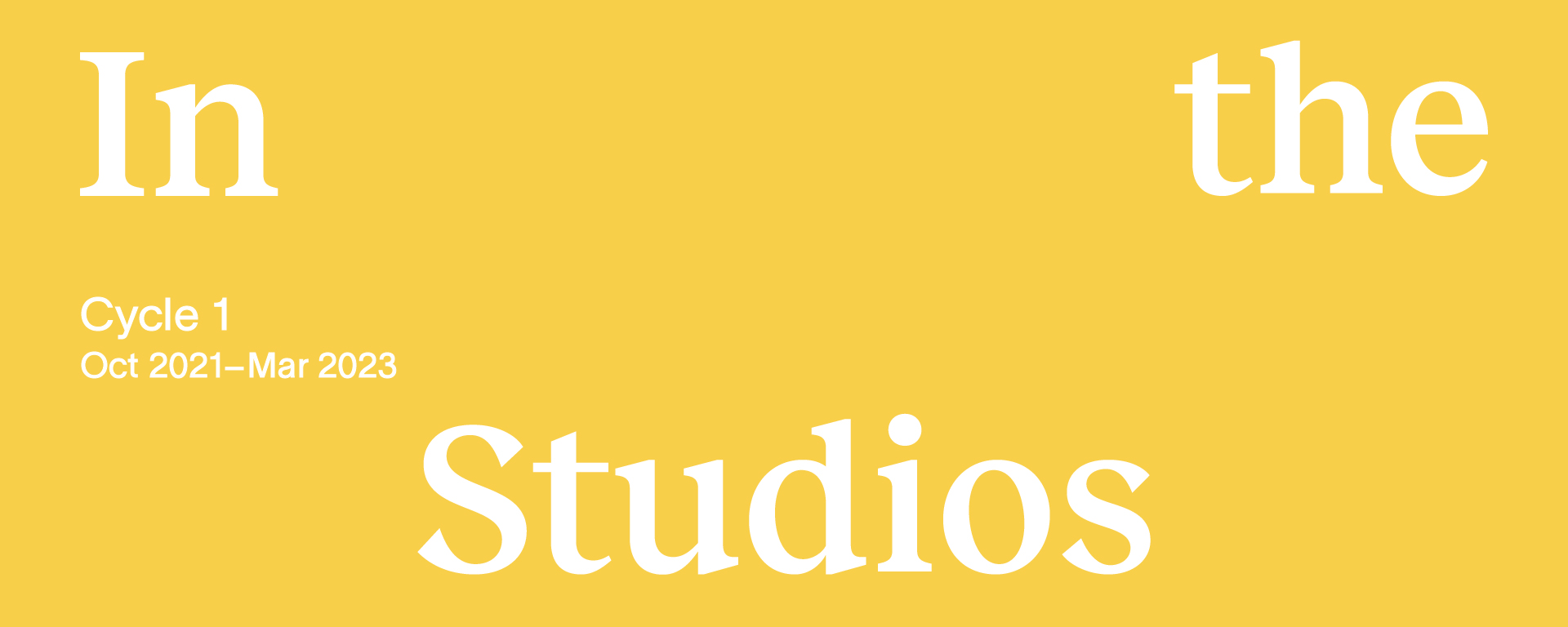 In the Studios – Cycle 1
