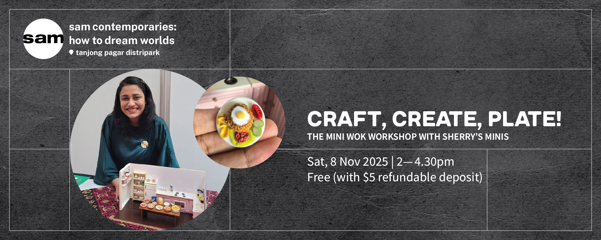 [Miniature Clay] Craft, Create, Plate! The Mini Wok Workshop with Sherry’s Minis