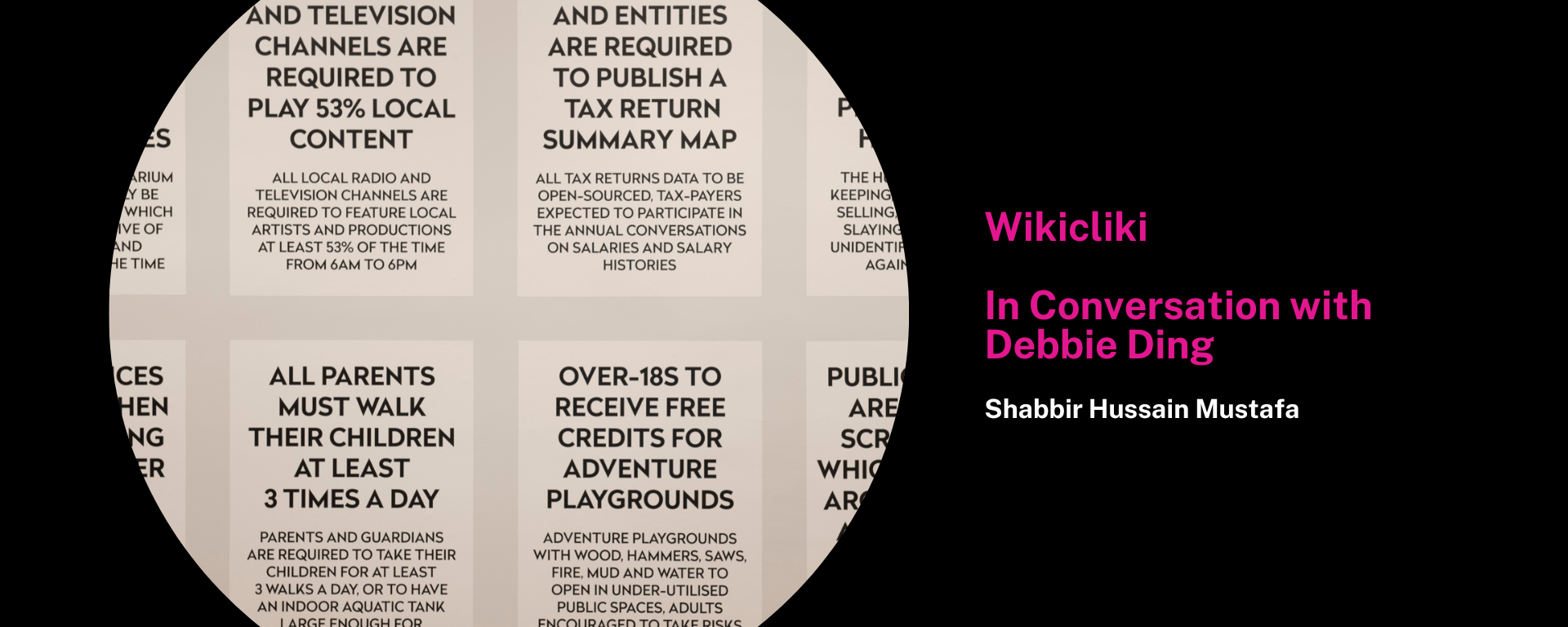 wikicliki: Debbie Ding in Conversation with Shabbir Hussain Mustafa