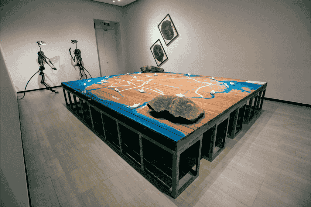 Fig. 8: Tang Da Wu, 'Sembawang', 2013. Multimedia installation. Collection of Singapore Art Museum.